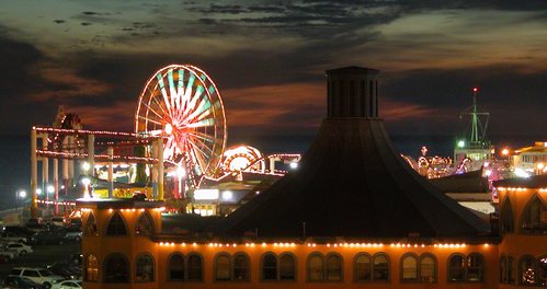 Santa Monica Pier at Night