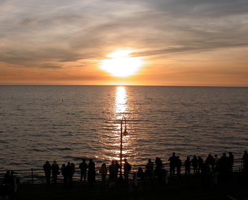 Sunset over Pier