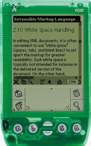 Extensible Markup Language on my Palm
