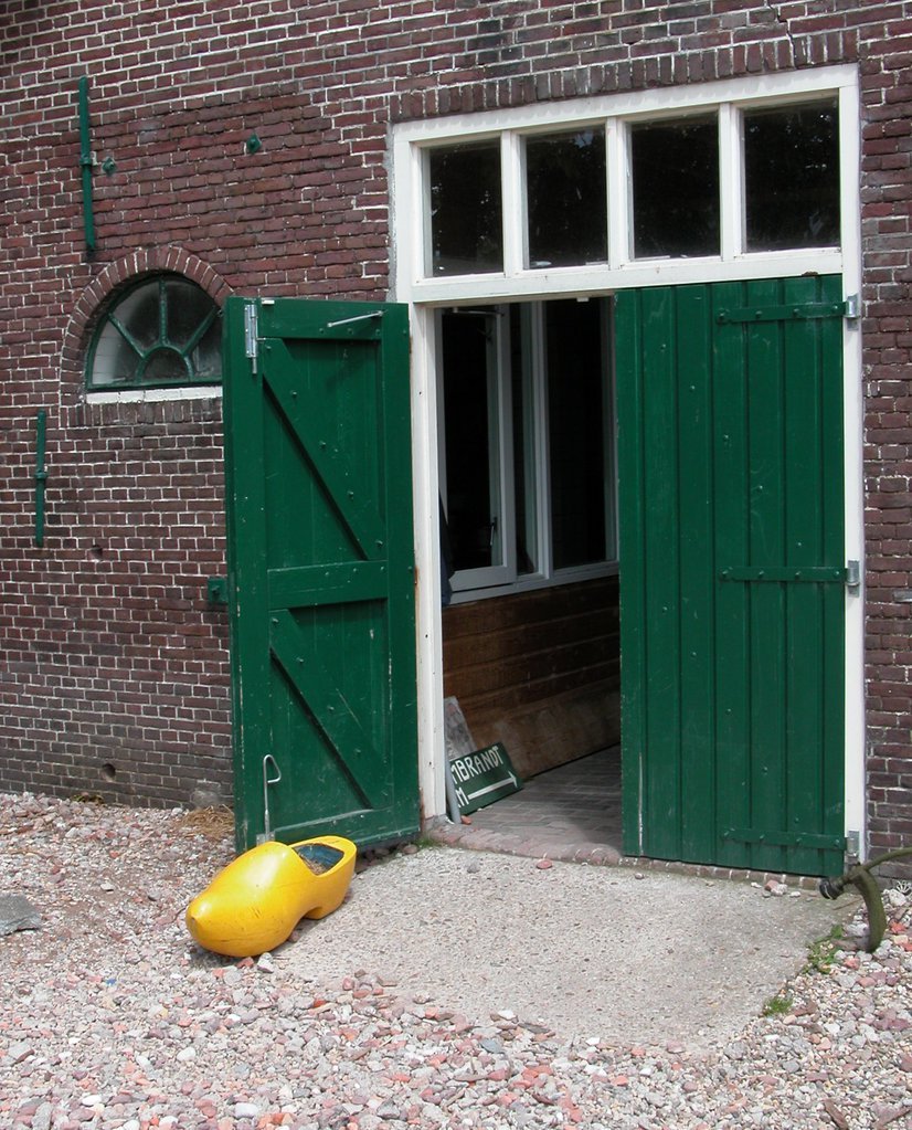Big yellow shoe