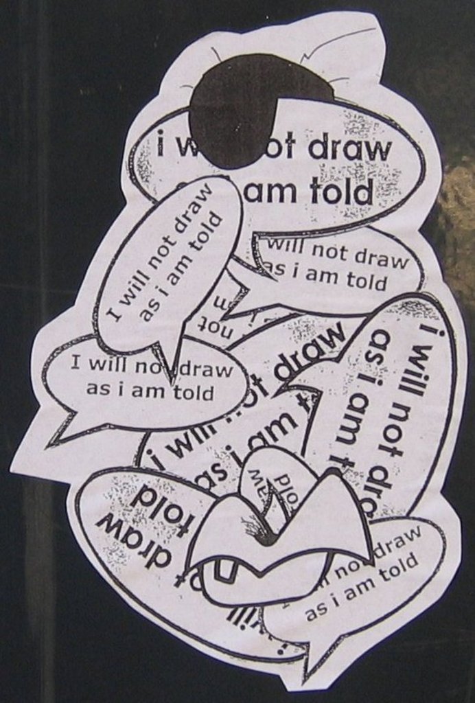 I will not draw as I am told (3)
