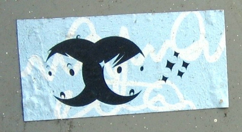 Two Girls with Stars