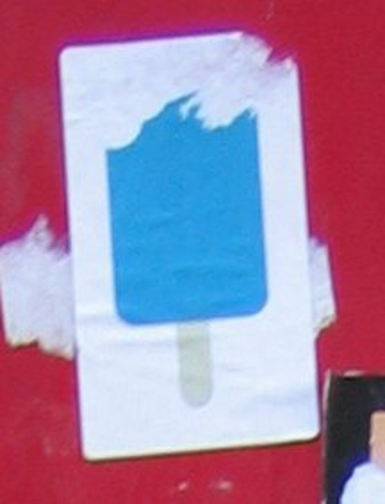 Blue popsicle