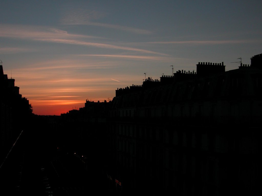 Sunset over Paris