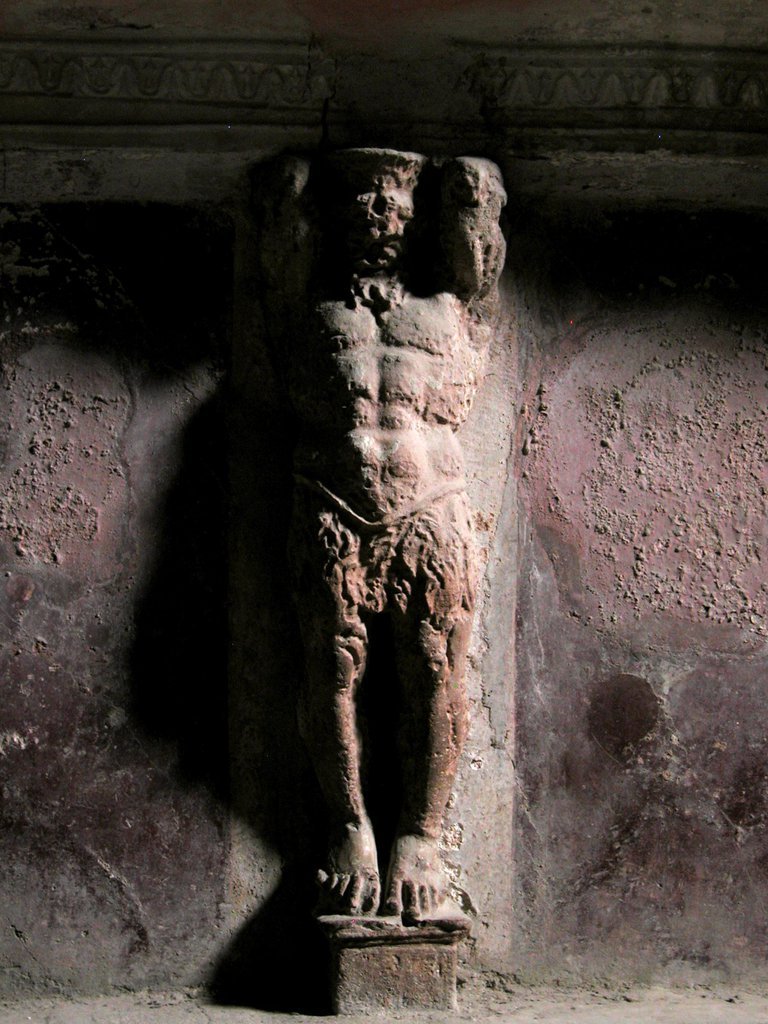 Atlas in Pompeii Bath House