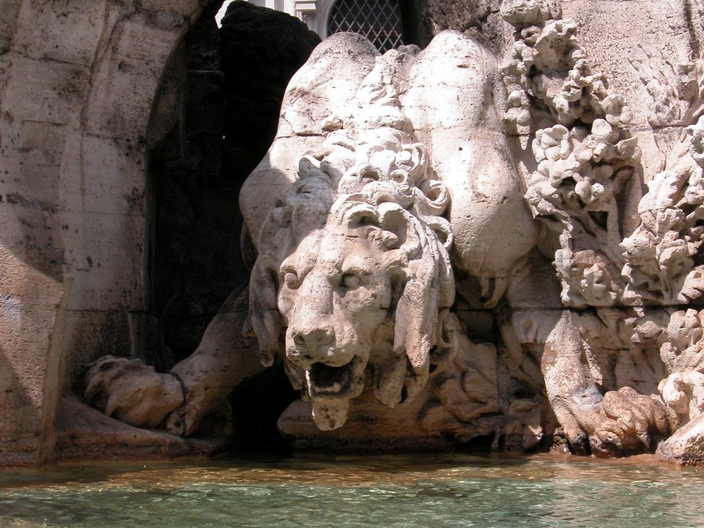 Piazza Navona Fountain Detail