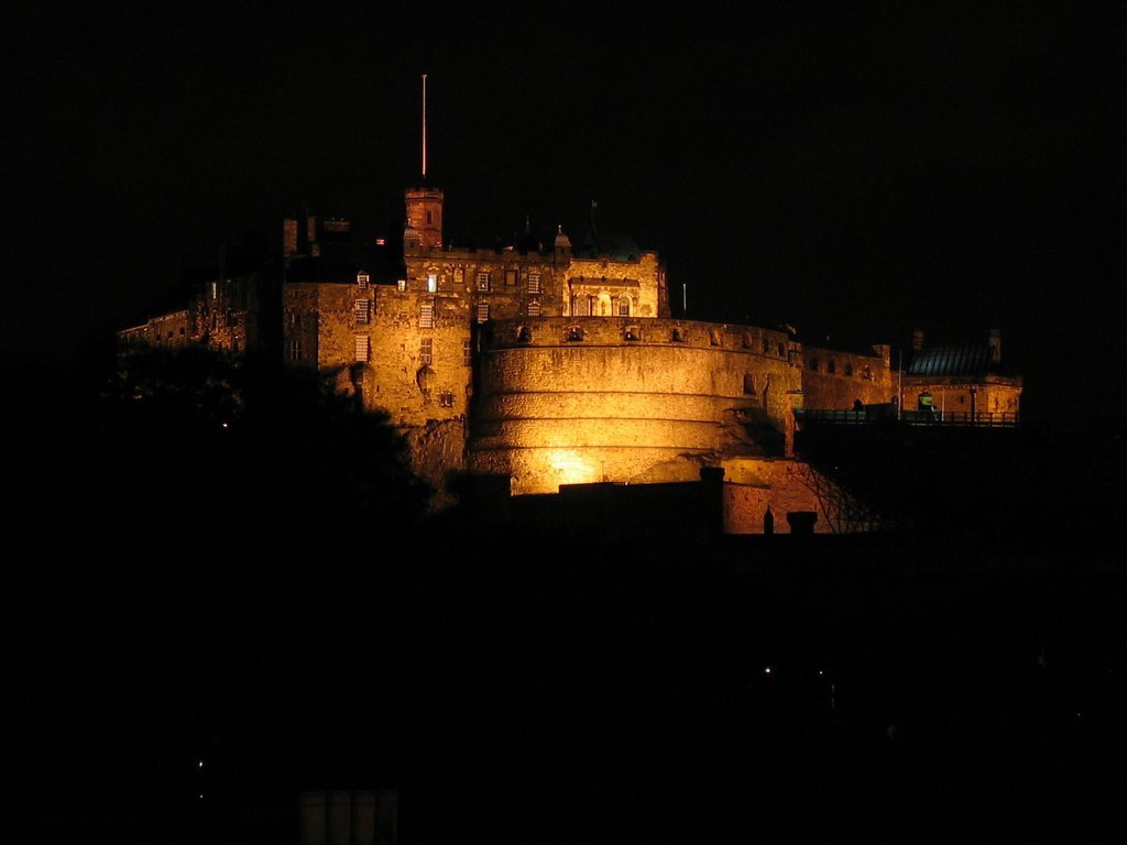 Edinburgh Castle at night