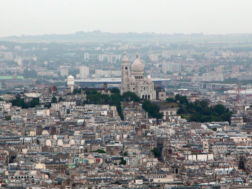 Sacre Coeur from Tour Montparnasse