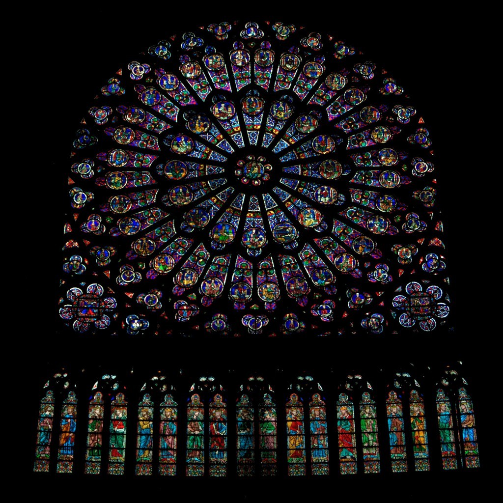 South Rose Window in Notre Dame de Paris