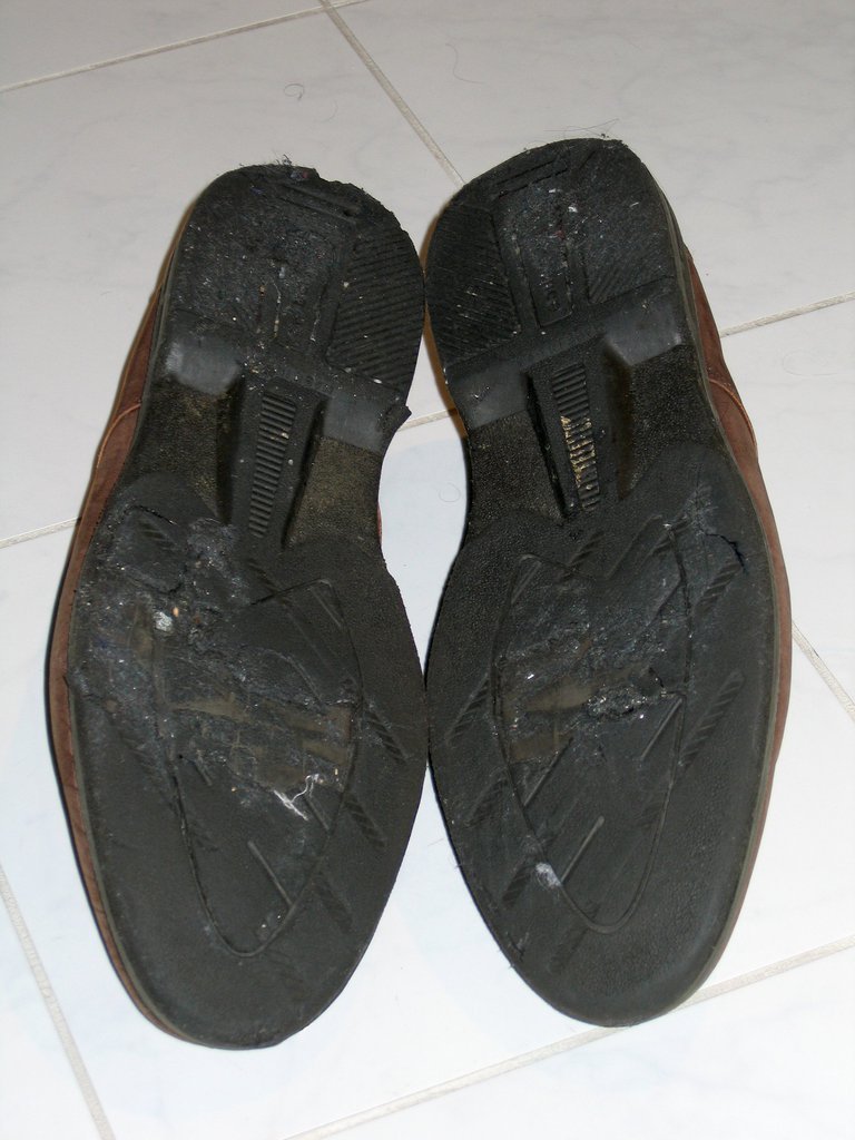 The soles of my shoes