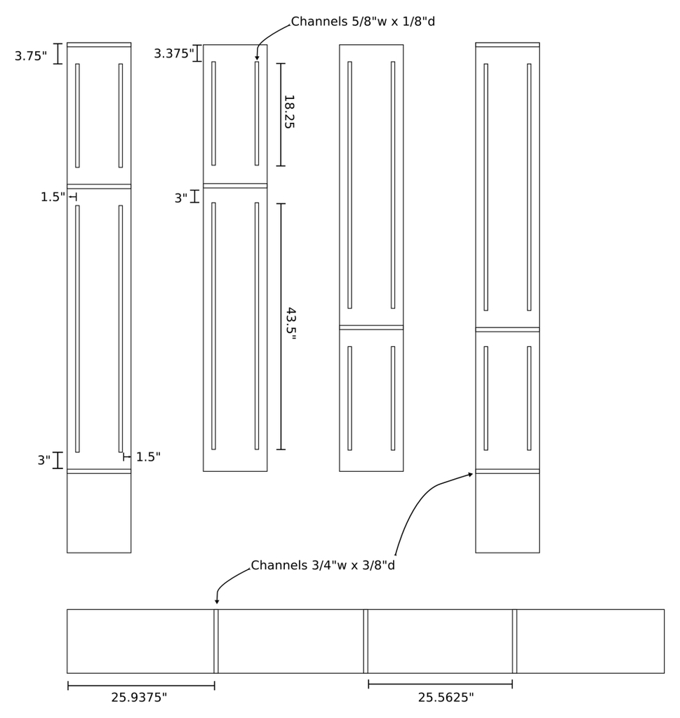 Bookcase plans (router detail)