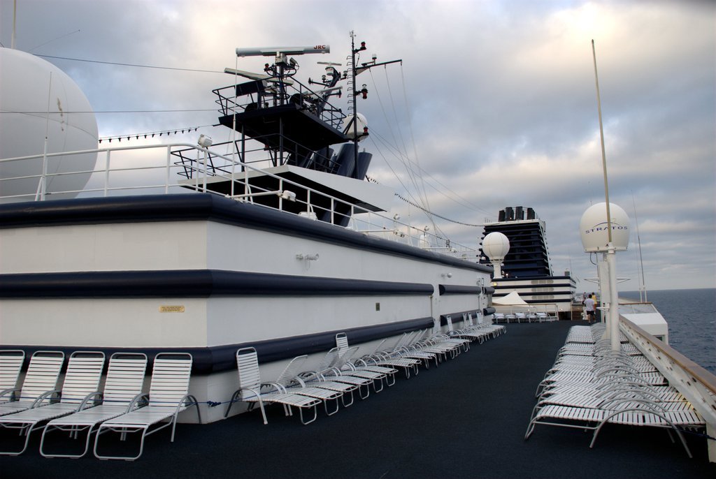 Deck 12, looking aft from the bow