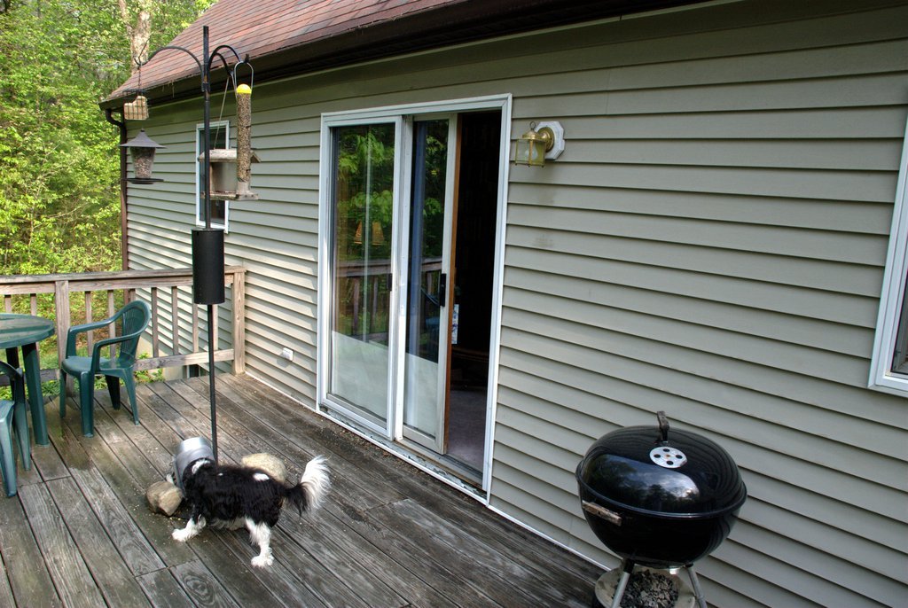 Patio doors: before (outside)