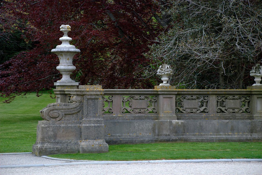 Detail of a fence at The Breakers