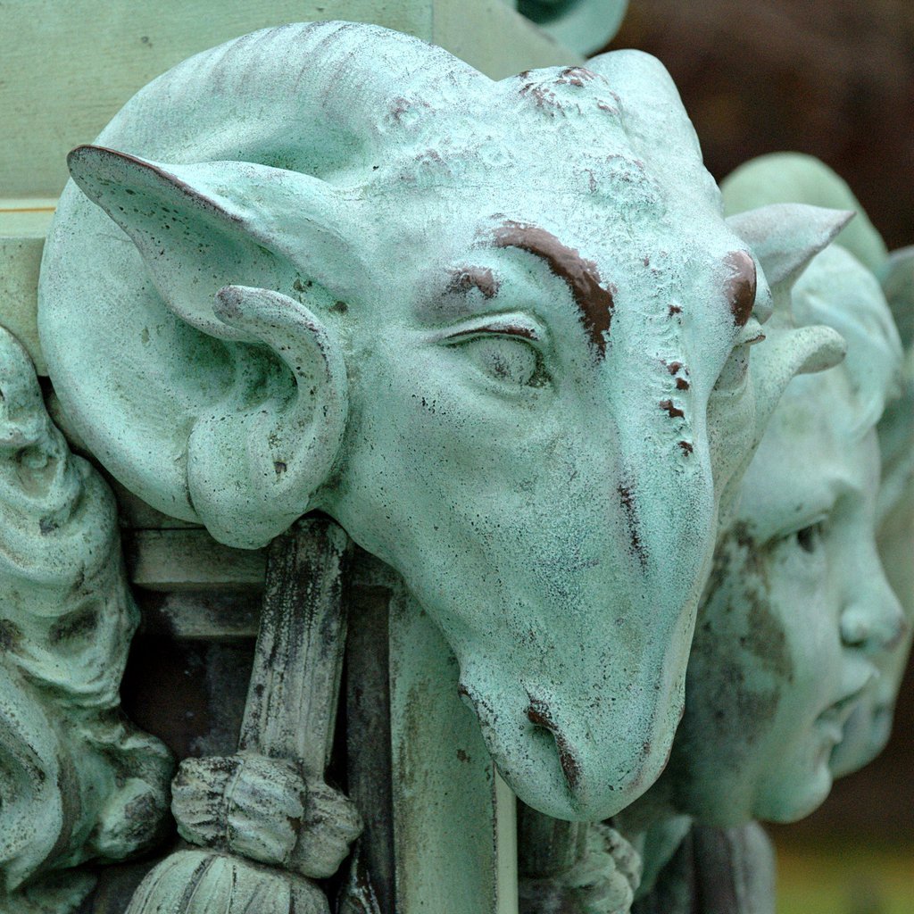 Detail of a lamppost at The Breakers