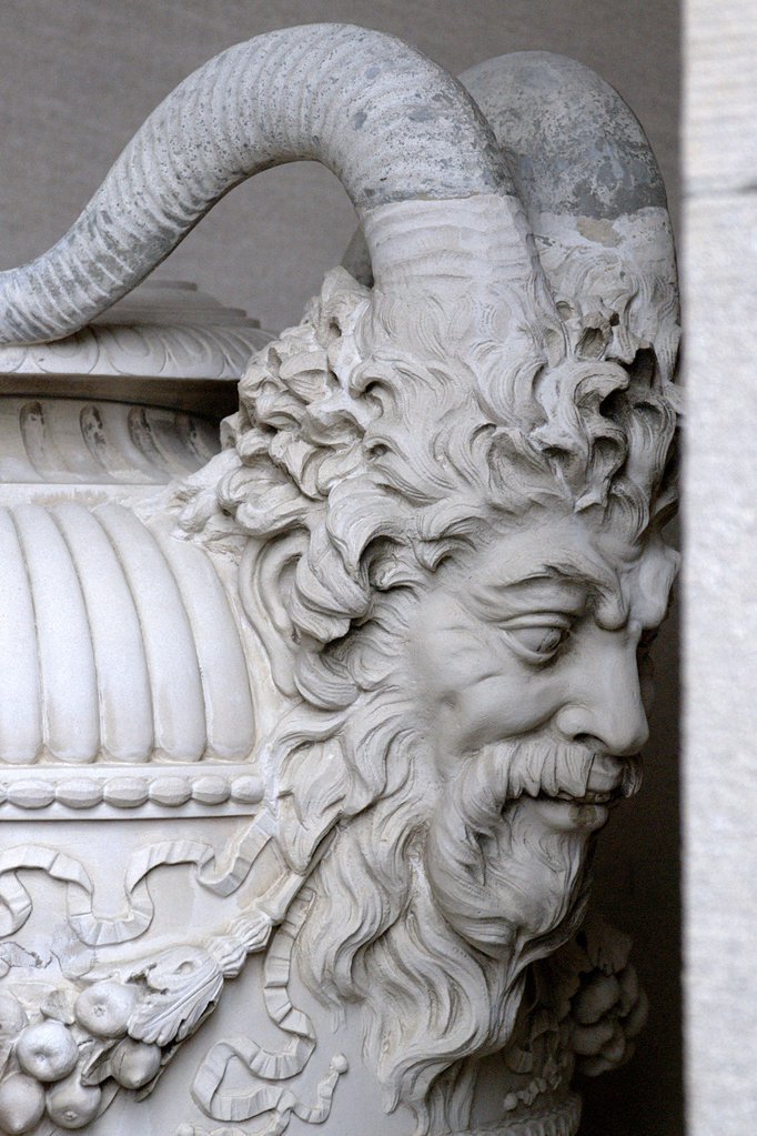 Detail of an urn at The Breakers
