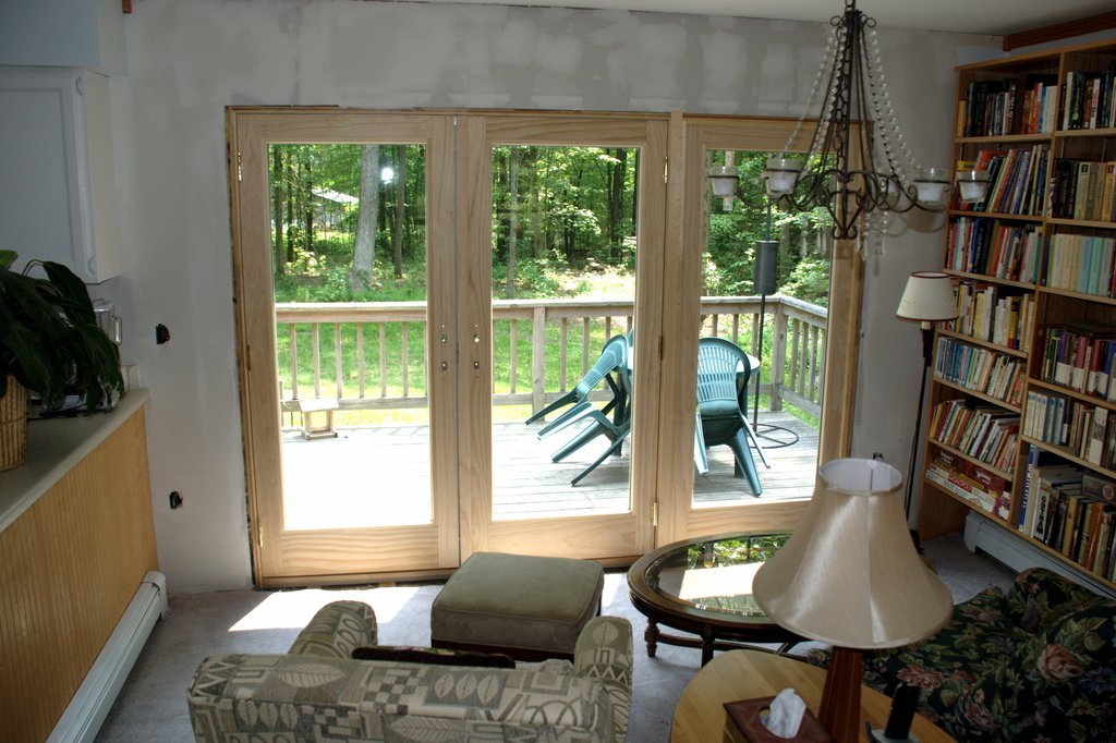 Patio doors: after (inside)