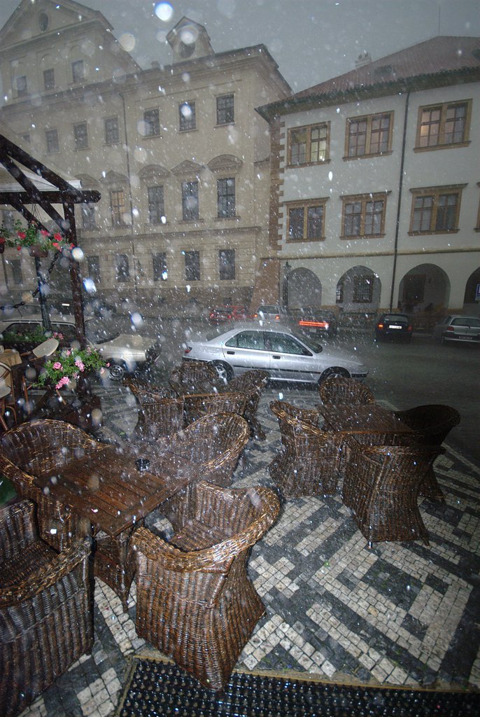 Serious rain, with hail