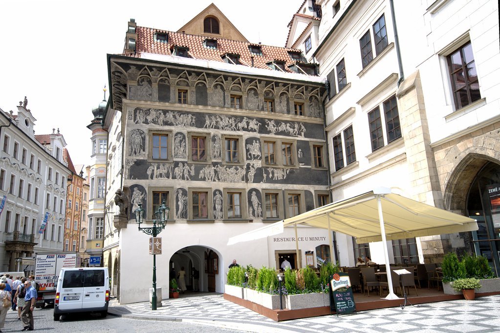 Painted building