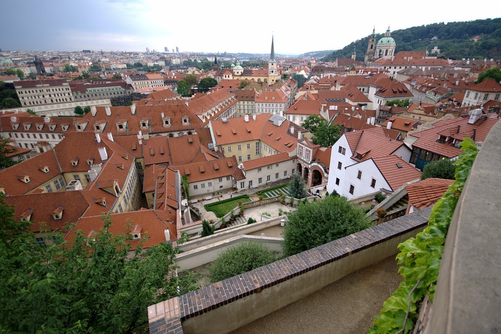 Prague from Prague Castle gardens