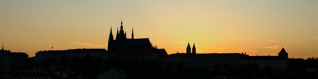 Prague Castle sunset
