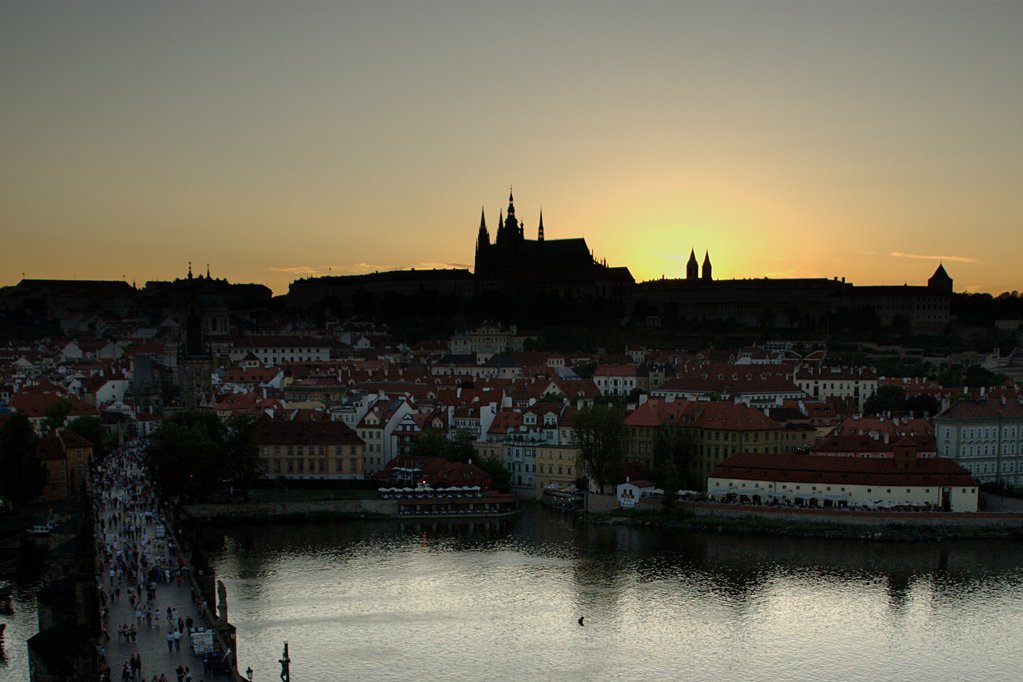 Prague Castle sunset