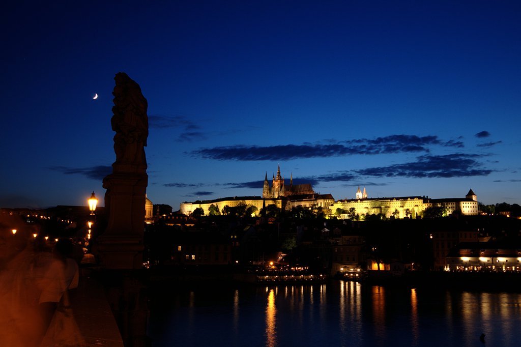 Prague Castle by night