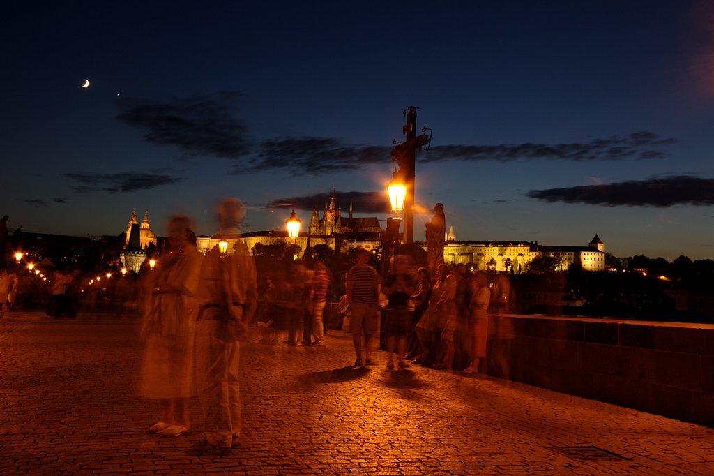 Charles Bridge by night