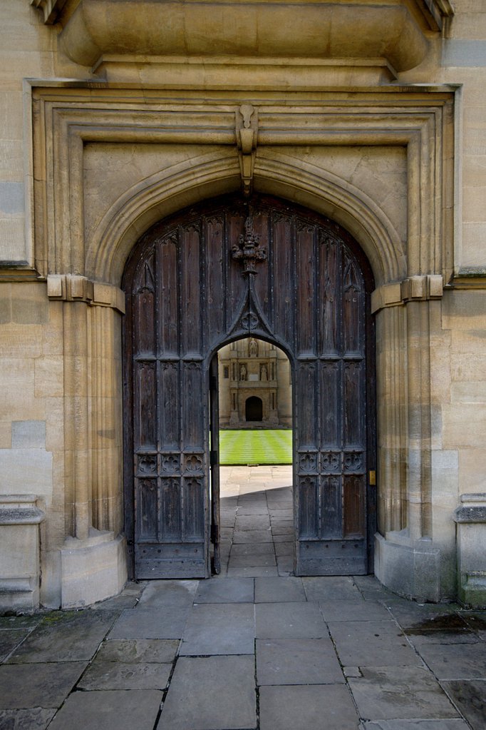 Wadham College door