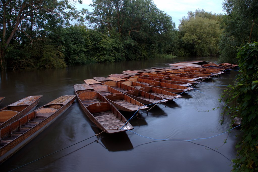 Punts on the River Cherwell