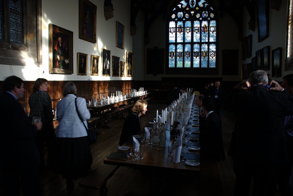 Formal dining at Wadham College