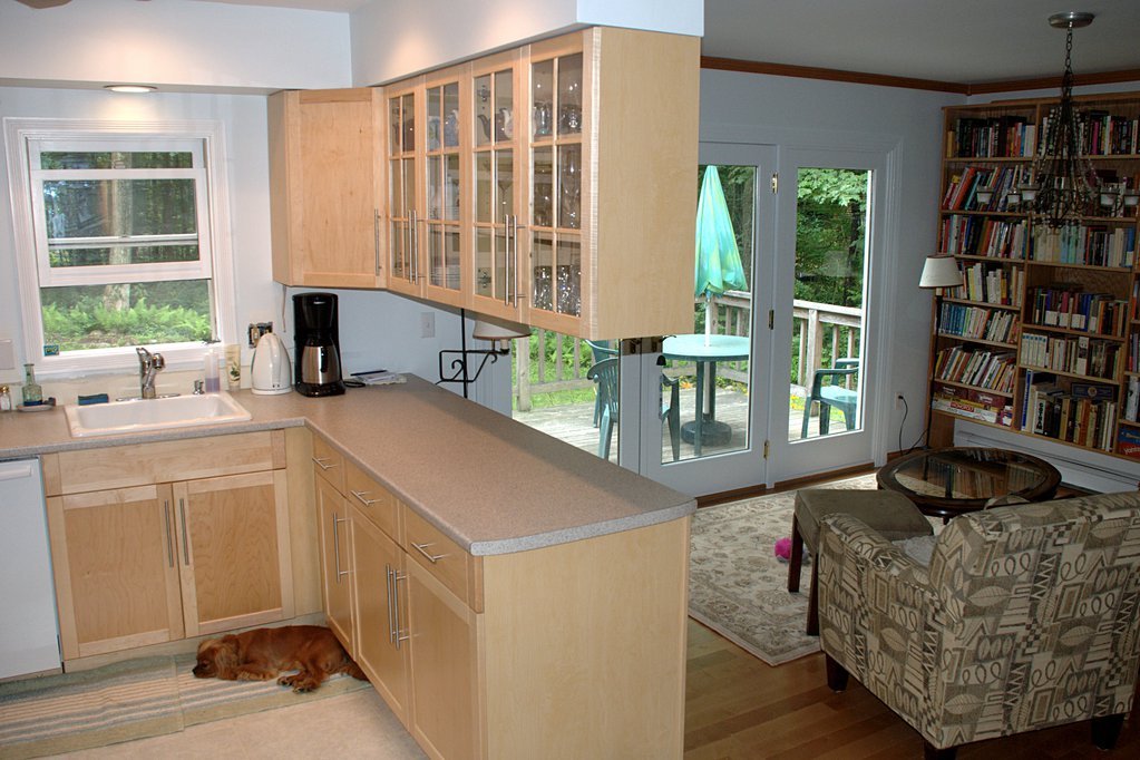 After the reno: new cabinets, new counter-top, new sink (and new floor) After the reno: new cabinets, new counter-top, new sink (and new floor)