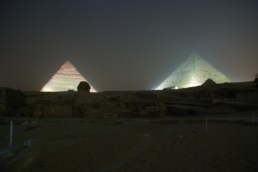 Sound and light show at the pyramids