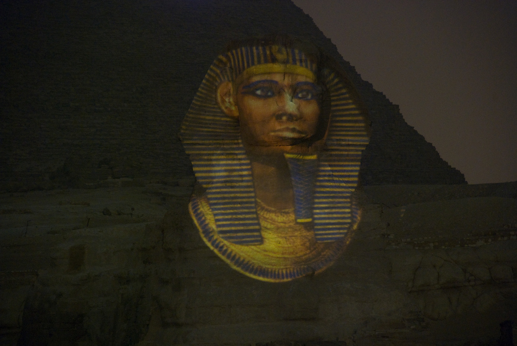 Sound and light show at the pyramids