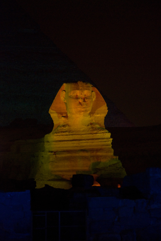 Sound and light show at the pyramids