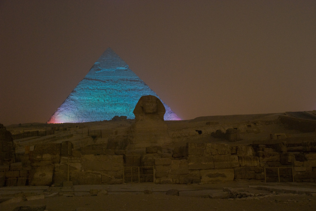 Sound and light show at the pyramids