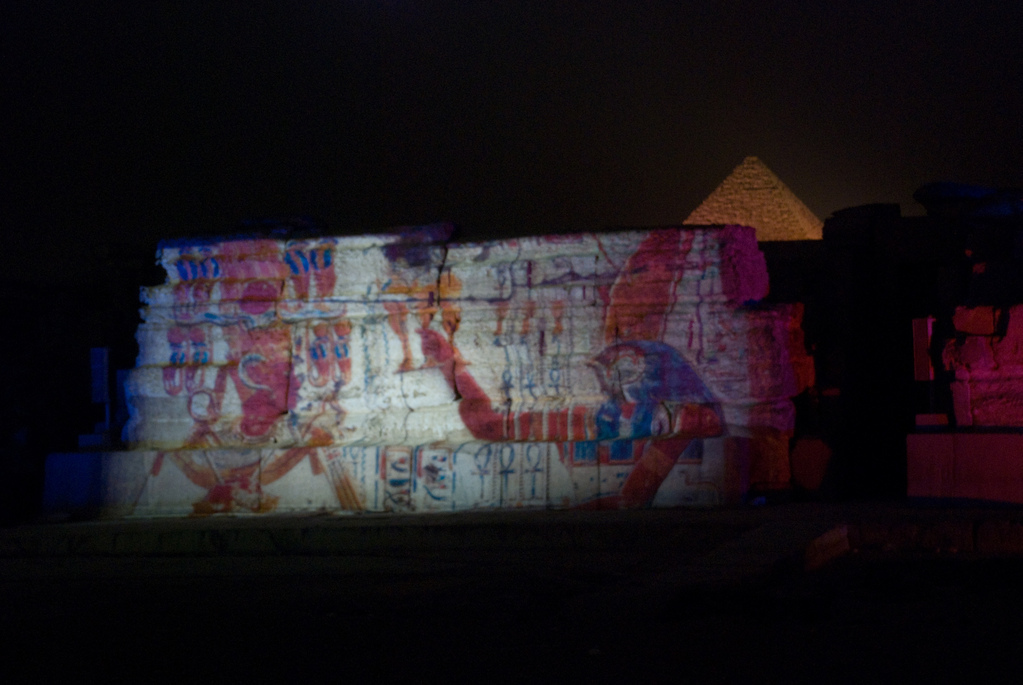Sound and light show at the pyramids