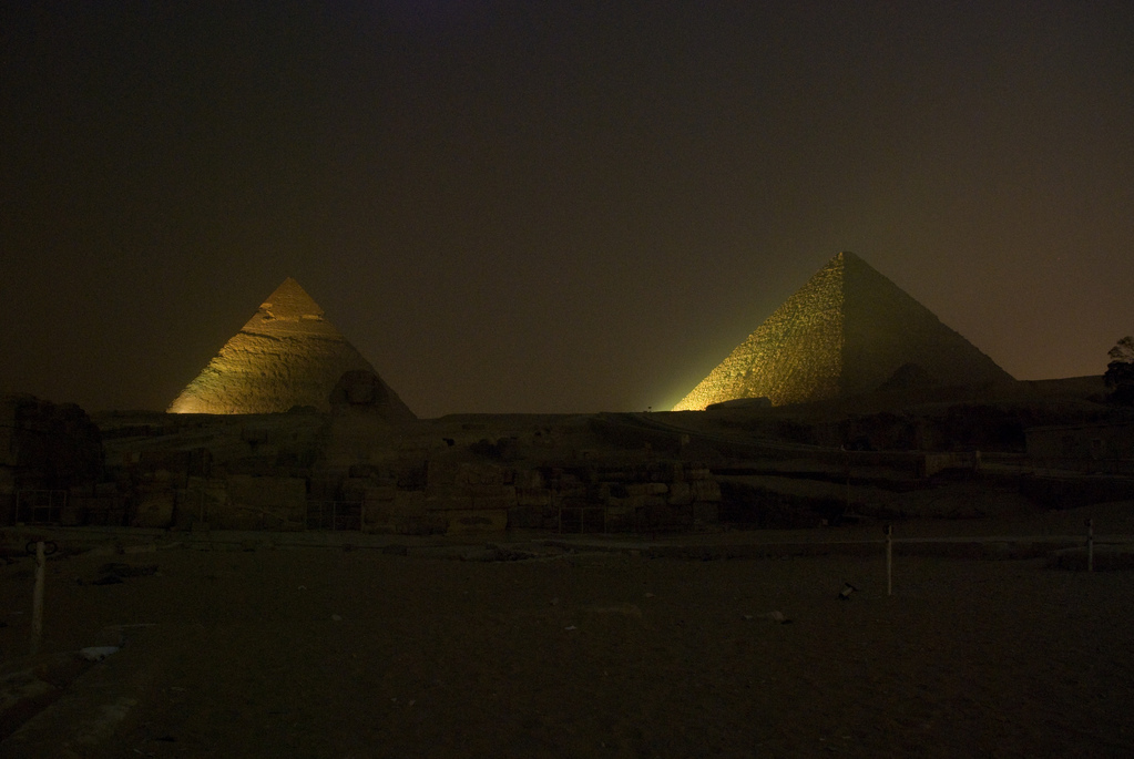Sound and light show at the pyramids