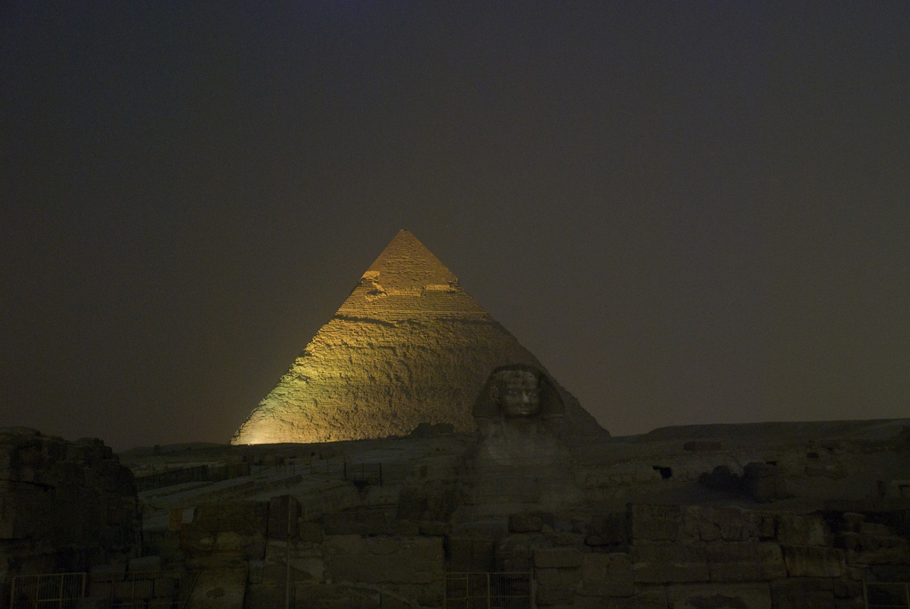 Sound and light show at the pyramids