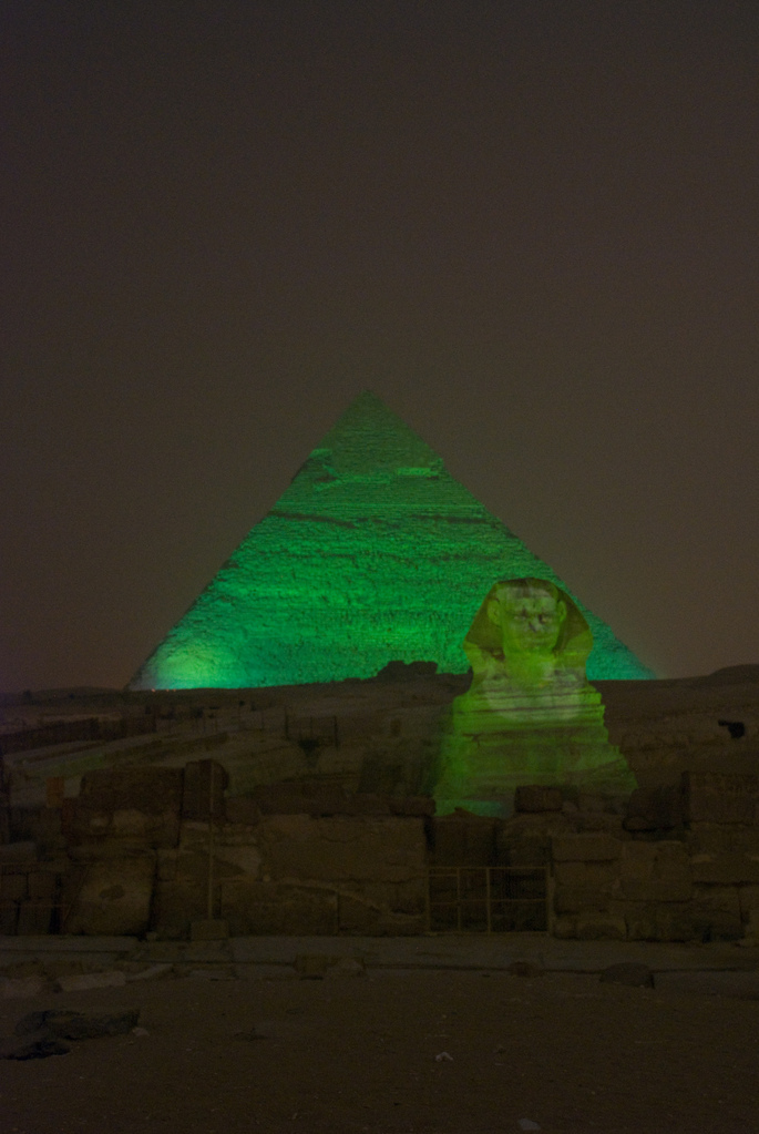 Sound and light show at the pyramids