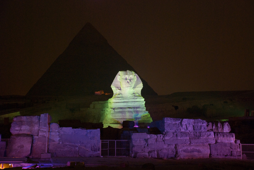 Sound and light show at the pyramids
