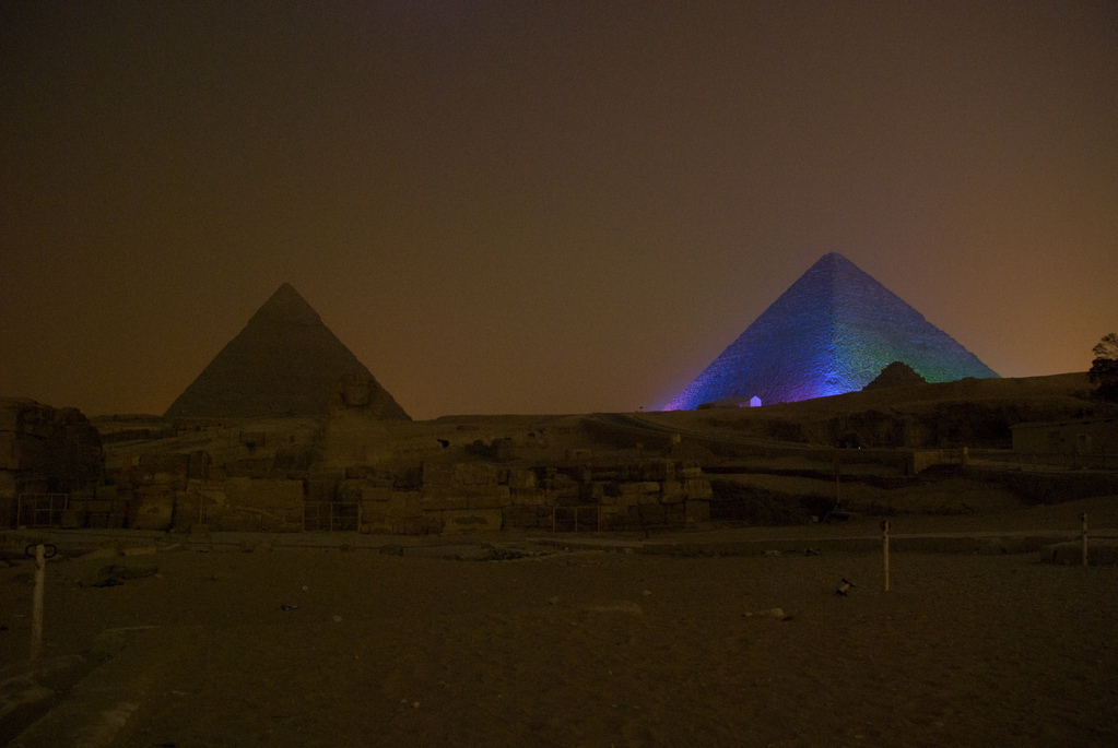 Sound and light show at the pyramids