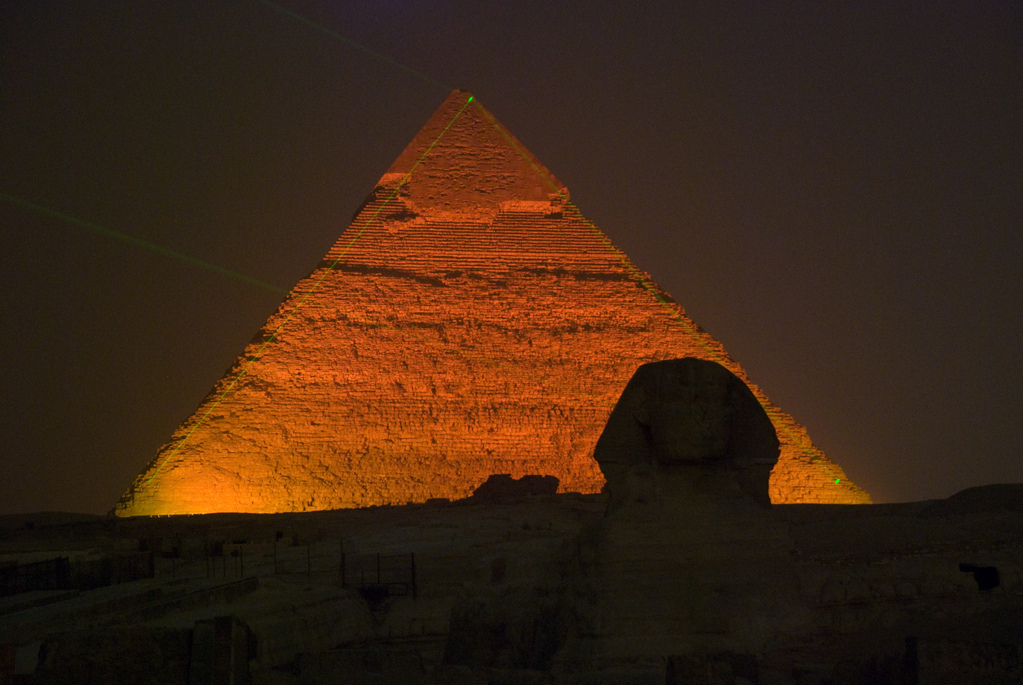 Sound and light show at the pyramids