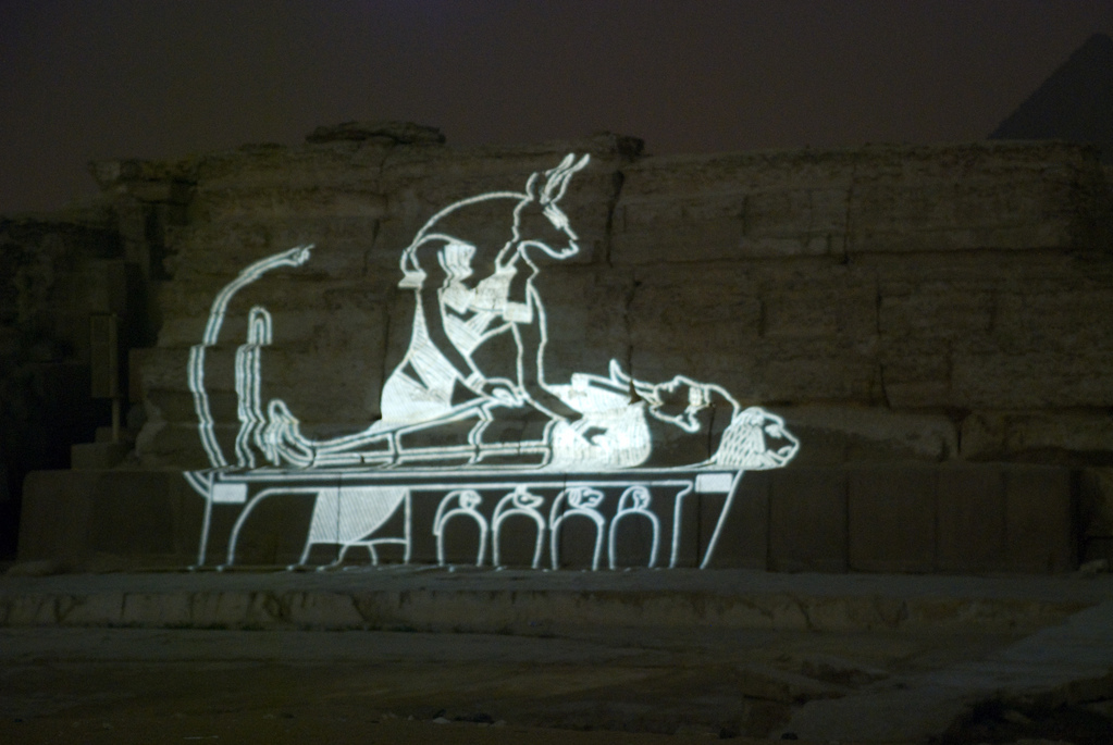 Sound and light show at the pyramids
