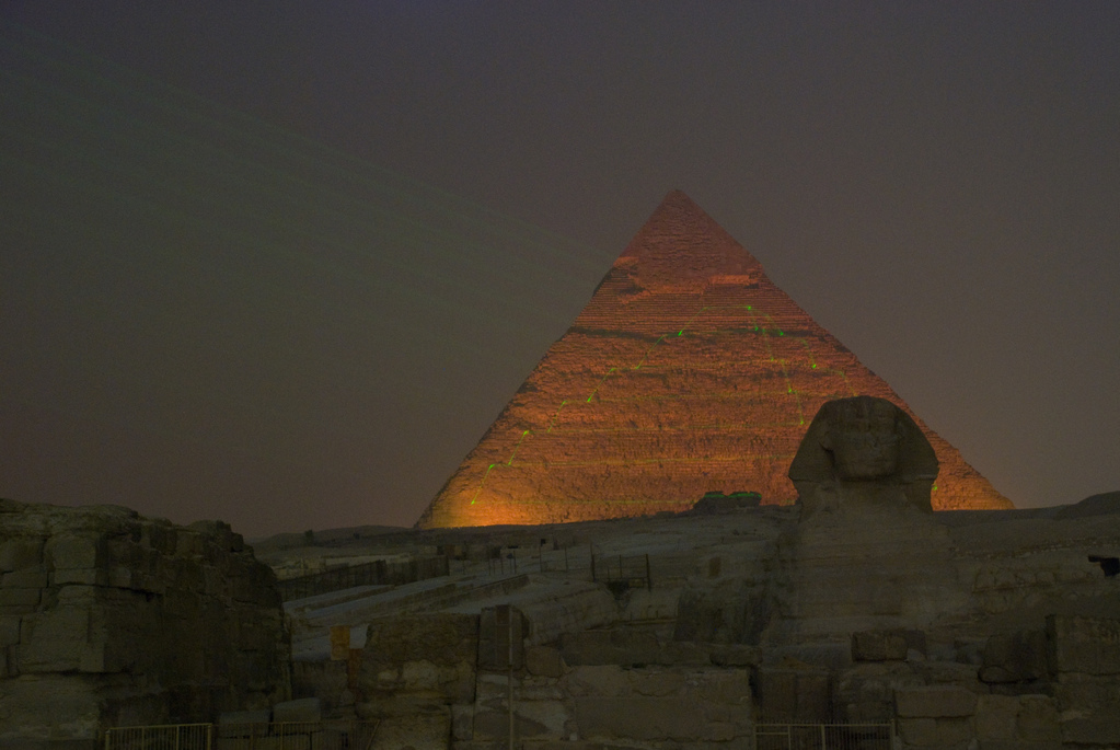 Sound and light show at the pyramids