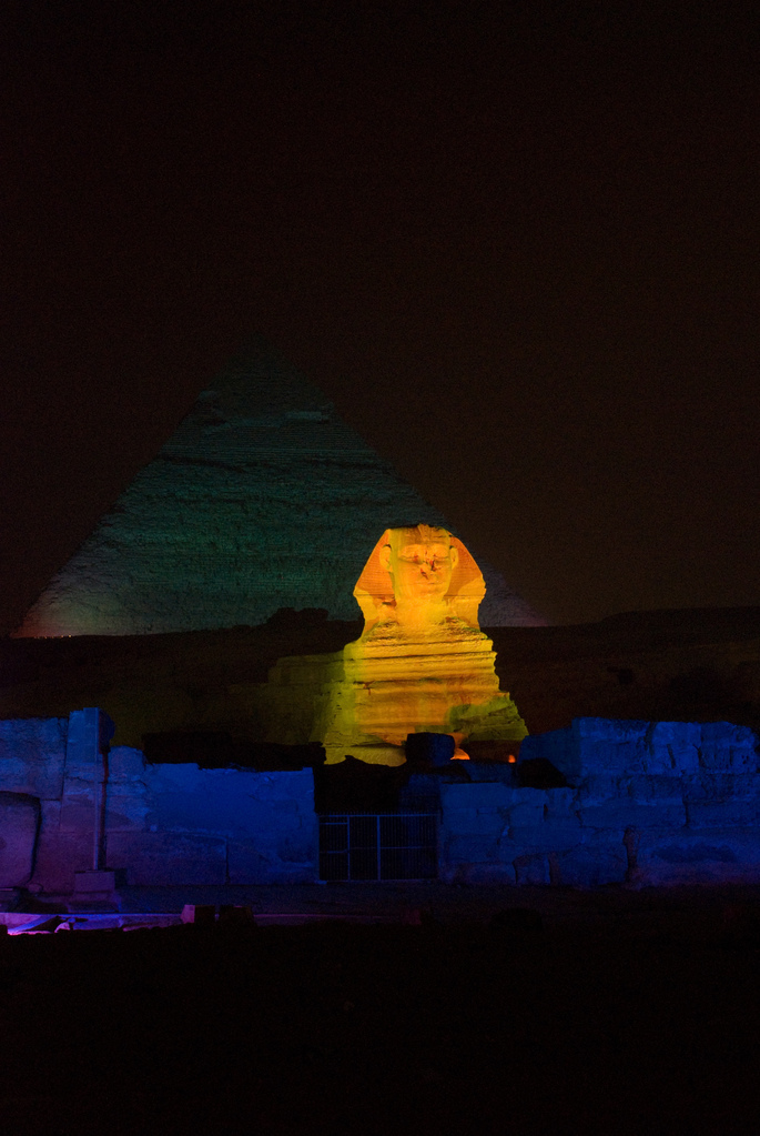 Sound and light show at the pyramids