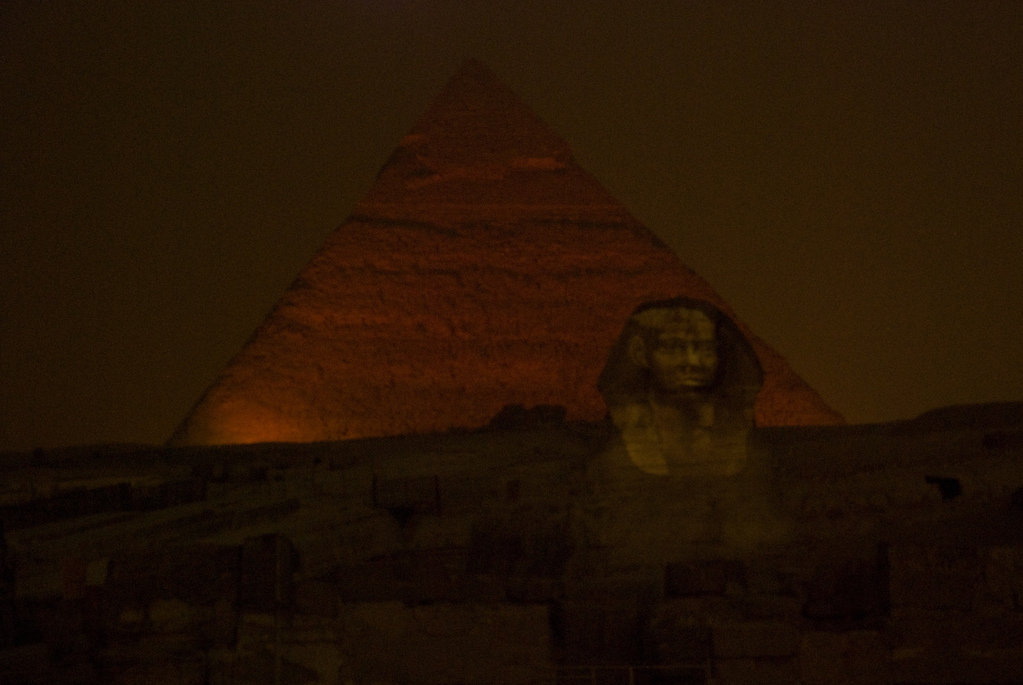 Sound and light show at the pyramids