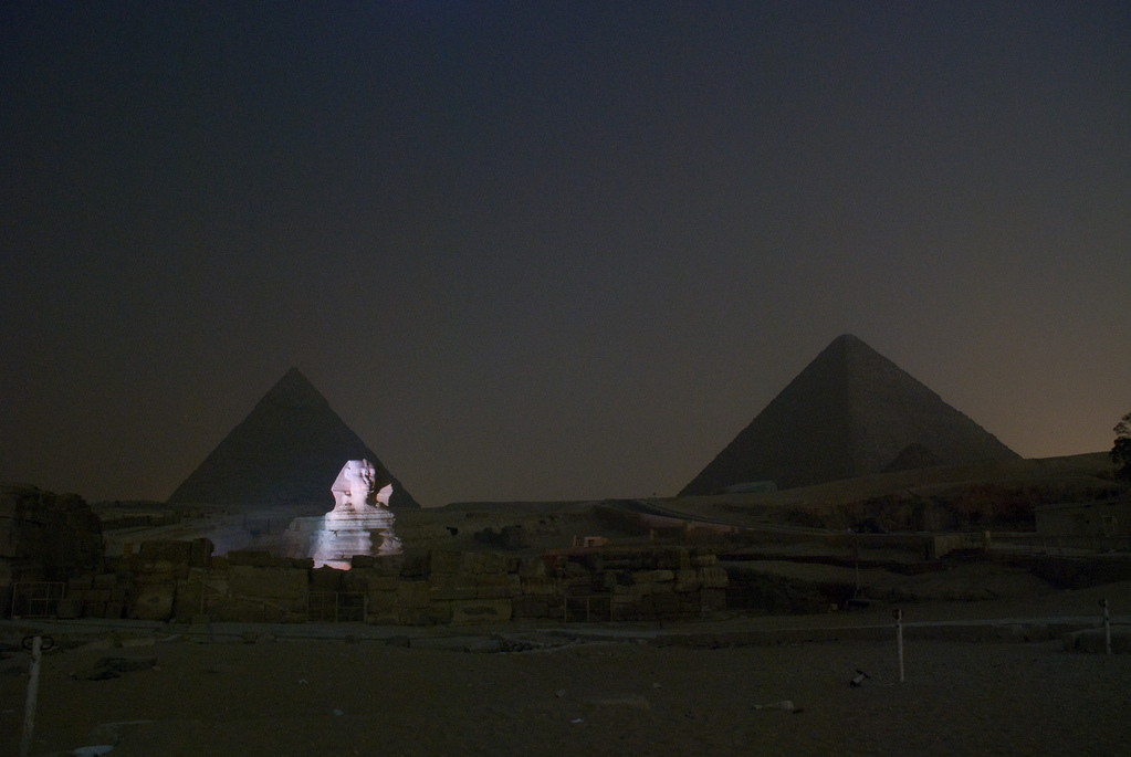 Sound and light show at the pyramids