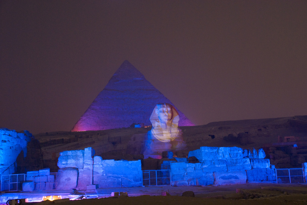 Sound and light show at the pyramids