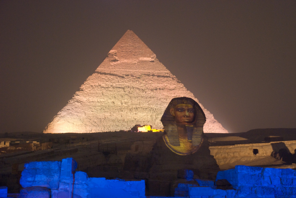 Sound and light show at the pyramids